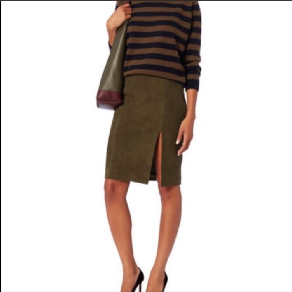 Intermix, suede skirt